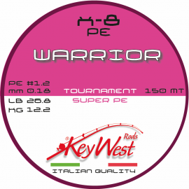 Key West Warrior Tournament Super PE #1.2 0.18mm 150mt X-8 Pink